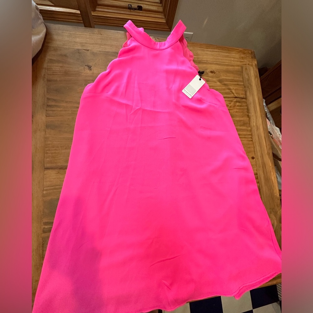 Vibrant Pink Sleeveless Dress